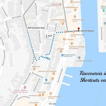 Hébergement de vacances Le Pouffre, Maison De Pêcheur Au Quartier Des Artistes, Clim, Wifi